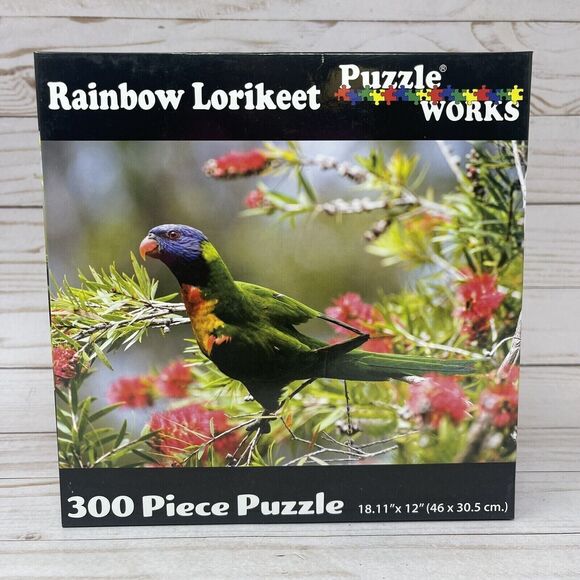 Rainbow Lorikeet 300 Piece Puzzle Works 18.11X 12 NEW - Picture 4 of 9